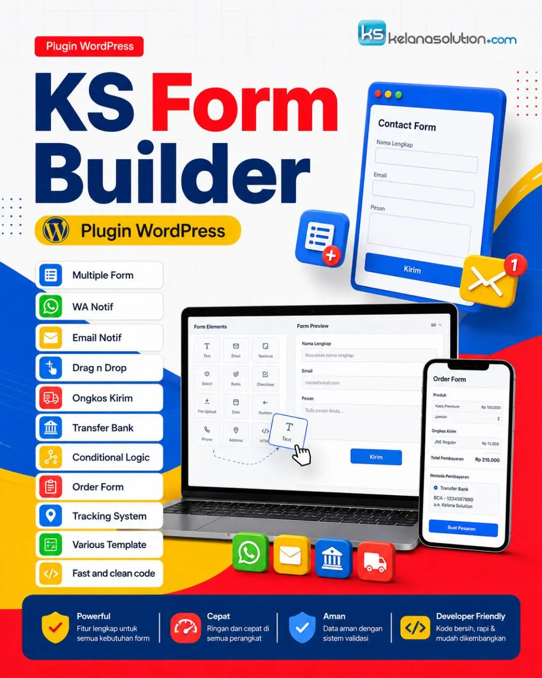 KS Form Builder: Bikin Form di WordPress Cuma Drag n Drop Aja!